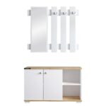 Βρες το Έπιπλο Εισόδου ArteLibre Με Καθρέπτη BOKANG Δρυς/Λευκό Μοριοσανίδα/Γυαλί 90x33x90cm σε μοναδική τιμή στο clickforshop.gr