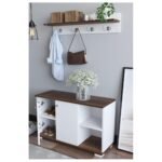 Έπιπλο Εισόδου ArteLibre FURAHA Καρυδί Μοριοσανίδα 90x33x52.2cm - Image 2