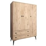 Βρες το Ντουλάπα Τρίφυλλη ArteLibre AMARI Δρυς Μοριοσανίδα 123.5x48x180cm σε μοναδική τιμή στο clickforshop.gr