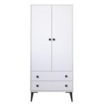 Βρες το Ντουλάπα Δίφυλλη ArteLibre AMARI Λευκό Μοριοσανίδα 82x48x180cm σε μοναδική τιμή στο clickforshop.gr