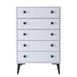 Βρες το Συρταριέρα ArteLibre AMARI Λευκό Μοριοσανίδα 72x43x114cm σε μοναδική τιμή στο clickforshop.gr