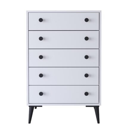 Βρες το Συρταριέρα ArteLibre AMARI Λευκό Μοριοσανίδα 72x43x114cm σε μοναδική τιμή στο clickforshop.gr