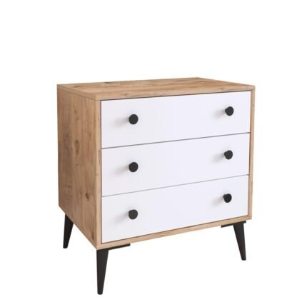 Βρες το Συρταριέρα ArteLibre AMARI Δρυς/Λευκό Μοριοσανίδα 72x43x79cm σε μοναδική τιμή στο clickforshop.gr