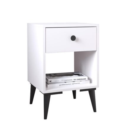 Βρες το Κομοδίνο ArteLibre AMARI Λευκό Μοριοσανίδα 43x43x67.5cm σε μοναδική τιμή στο clickforshop.gr