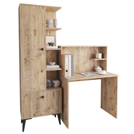 Βρες το Γραφείο Με Ράφια ArteLibre DIALLO Δρυς Μοριοσανίδα 150x50x123cm σε μοναδική τιμή στο clickforshop.gr