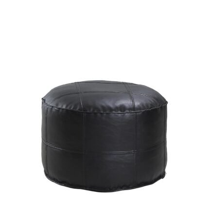 Βρες το Πουφ ArteLibre AKILA Μαύρο Δέρμα Φ86x39cm σε μοναδική τιμή στο clickforshop.gr