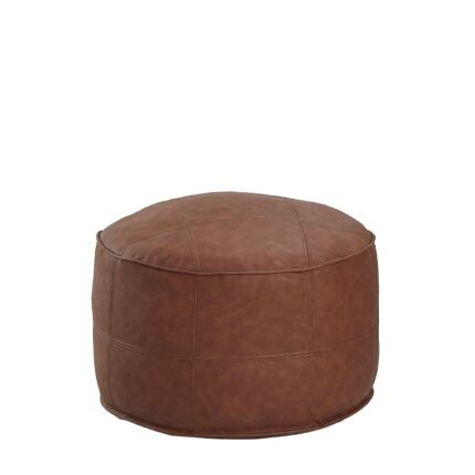 Βρες το Πουφ ArteLibre AKILA Camel Δέρμα Φ86x39cm σε μοναδική τιμή στο clickforshop.gr