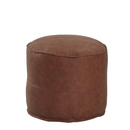 Βρες το Πουφ ArteLibre CHISISI Camel Δέρμα Φ45x35cm σε μοναδική τιμή στο clickforshop.gr