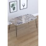 Τραπεζάκι Σαλονιού ArteLibre FEMI Γκρι Μοριοσανίδα/Μέταλλο 50x90x40cm - Image 2