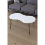 Τραπεζάκι Σαλονιού ArteLibre SADE Λευκό Μοριοσανίδα/Μέταλλο 41x90x40cm - Image 2