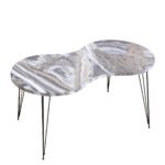 Βρες το Τραπεζάκι Σαλονιού ArteLibre SADE Γκρι Μοριοσανίδα/Μέταλλο 41x90x40cm σε μοναδική τιμή στο clickforshop.gr