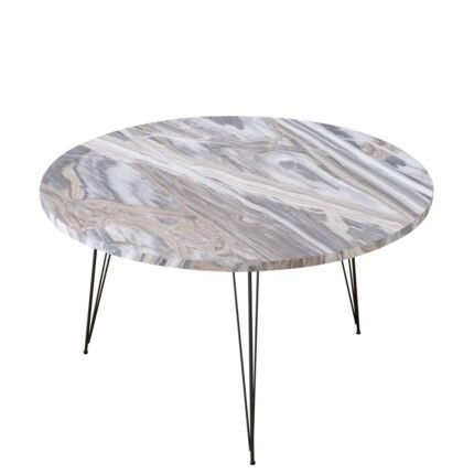 Βρες το Τραπεζάκι Σαλονιού ArteLibre TAYO Γκρι Μοριοσανίδα/Μέταλλο Φ70x40cm σε μοναδική τιμή στο clickforshop.gr