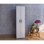 Ντουλάπι ArteLibre JUDELINE Λευκό Μοριοσανίδα 50x35x183cm - Image 2