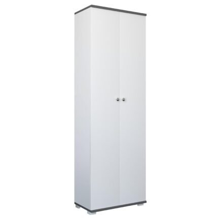 Βρες το Ντουλάπι ArteLibre ROSELINE Λευκό/Ανθρακί Μοριοσανίδα 50x30x183cm σε μοναδική τιμή στο clickforshop.gr