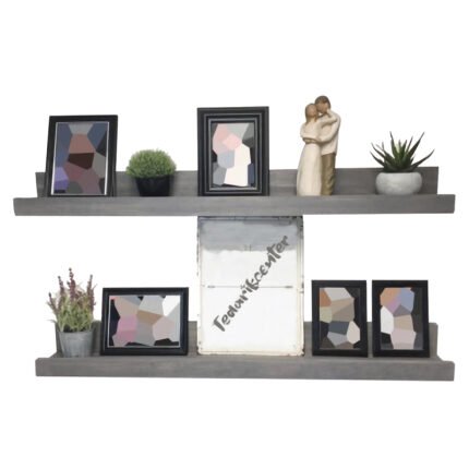 Βρες το Ράφι Τοίχου ArteLibre BOUREY Γκρι Ξύλο (2x)70x10x7cm Σετ 2Τμχ σε μοναδική τιμή στο clickforshop.gr