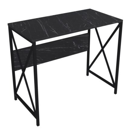 Βρες το Γραφείο ArteLibre CASILDA Μαύρο/Όψη Μαρμάρου Μέταλλο/Μοριοσανίδα 75x90x45cm σε μοναδική τιμή στο clickforshop.gr