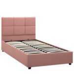 Βρες το Κρεβάτι Μονό ArteLibre CLOUDREST Σάπιο Μήλο Ύφασμα 214x127.5x109cm (Στρώμα 120x200cm) σε μοναδική τιμή στο clickforshop.gr