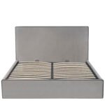 Κρεβάτι Υπέρδιπλο ArteLibre WICHITA Γκρι Ύφασμα 214.5x170x110.5cm (Στρώμα 160x200cm) - Image 2