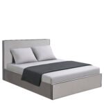 Βρες το Κρεβάτι Υπέρδιπλο ArteLibre WICHITA Γκρι Ύφασμα 214.5x170x110.5cm (Στρώμα 160x200cm) σε μοναδική τιμή στο clickforshop.gr