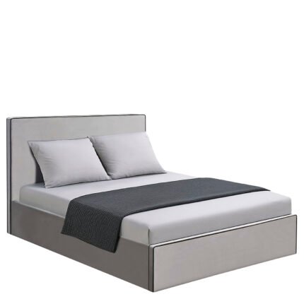 Βρες το Κρεβάτι Υπέρδιπλο ArteLibre WICHITA Γκρι Ύφασμα 214.5x170x110.5cm (Στρώμα 160x200cm) σε μοναδική τιμή στο clickforshop.gr