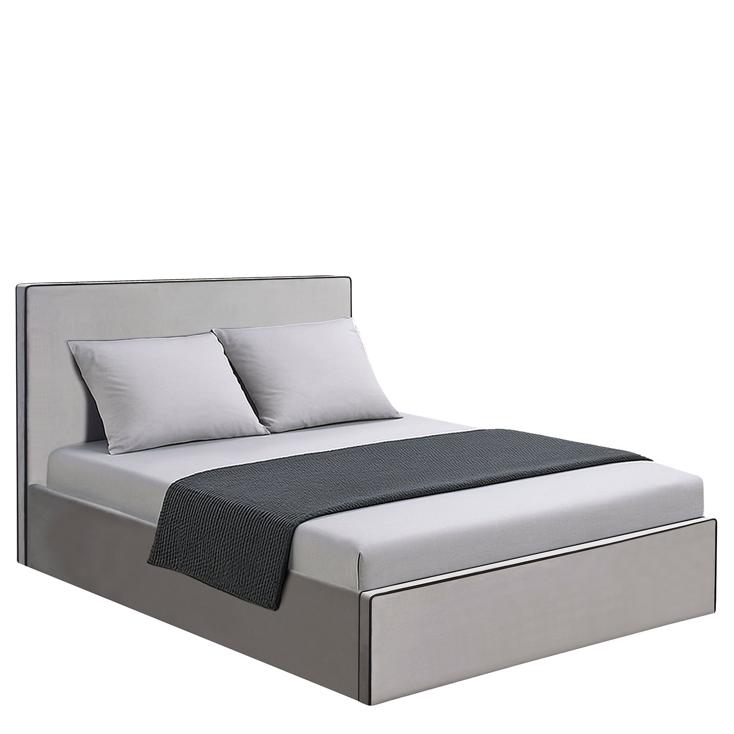 Κρεβάτι Υπέρδιπλο ArteLibre WICHITA Γκρι Ύφασμα 214.5x170x110.5cm (Στρώμα 160x200cm) Βρες το Κρεβάτι Υπέρδιπλο ArteLibre WICHITA Γκρι Ύφασμα 214.5x170x110.5cm (Στρώμα 160x200cm) σε μοναδική τιμή στο clickforshop.gr