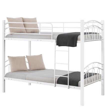 Βρες το Κουκέτα ArteLibre KETCHUM Λευκό Μέταλλο 201x98x159cm (Στρώματα 90x190cm) σε μοναδική τιμή στο clickforshop.gr