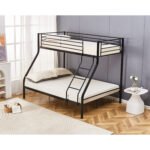 Κουκέτα ArteLibre OSAGE Μαύρο Μέταλλο 200x148x161cm (Στρώματα 90x190cm/140x190cm) - Image 2