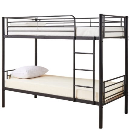 Βρες το Κουκέτα ArteLibre ELKHORN Μαύρο Μέταλλο 200x98x166cm (Στρώματα 90x190cm) σε μοναδική τιμή στο clickforshop.gr