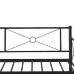 Καναπές Κρεβάτι ArteLibre CIMARRON Μαύρο Μέταλλο 197.5x96x75cm (Στρώμα 90x190cm) - Image 2