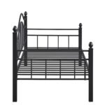 Καναπές Κρεβάτι ArteLibre PECOS Μαύρο Μέταλλο 200x98x99cm (Στρώμα 90x190cm) - Image 2