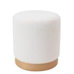 Βρες το Σκαμπό ArteLibre KENTUCK Με Ξύλινη Βάση Λευκό Ύφασμα Μπουκλέ 38x38x40cm σε μοναδική τιμή στο clickforshop.gr