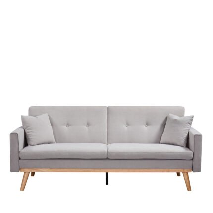 Βρες το Καναπές Κρεβάτι ArteLibre BELVIA Ανοιχτό Γκρι 202x89x83cm σε μοναδική τιμή στο clickforshop.gr