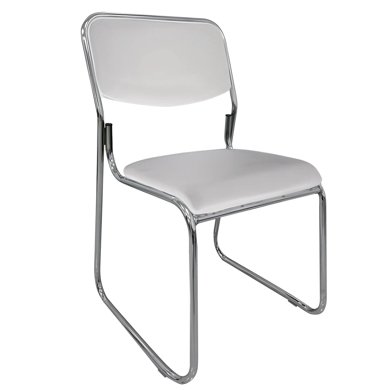 Καρέκλα Επισκέπτη FLEXVISIT Λευκό/Χρώμιο PU/Μέταλλο 40x41x81cm Βρες το Καρέκλα Επισκέπτη FLEXVISIT Λευκό/Χρώμιο PU/Μέταλλο 40x41x81cm σε μοναδική τιμή στο clickforshop.gr