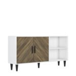 Βρες το Έπιπλο Τηλεόρασης ArteLibre BERISO Λευκό/Καρυδί Μοριοσανίδα/Μελαμίνη 150x35x75cm σε μοναδική τιμή στο clickforshop.gr