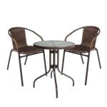 Βρες το Σετ Τραπεζαρία Κήπου ArteLibre EARTH Μέταλλο Καφέ Με 2 Πολυθρόνες σε μοναδική τιμή στο clickforshop.gr