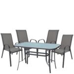 Βρες το Σετ Τραπεζαρία Κήπου ArteLibre SUN Μέταλλο Γκρι Με 4 Πολυθρόνες 14990110 σε μοναδική τιμή στο clickforshop.gr