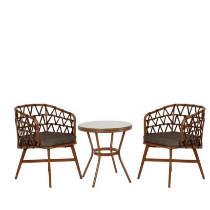 Βρες το Σετ Τραπεζαρία Κήπου ArteLibre BURUNDI Μπαμπού Αλουμίνιο/Γυαλί Με 2 Πολυθρόνες 14990231 σε μοναδική τιμή στο clickforshop.gr