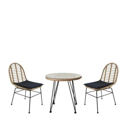 Βρες το Σετ Τραπεζαρία Κήπου ArteLibre EUSEBIO Φυσικό/Μαύρο Μέταλλο/Rattan Με 2 Καρέκλες 14990326 σε μοναδική τιμή στο clickforshop.gr