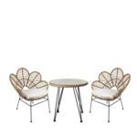 Βρες το Σετ Τραπεζαρία Κήπου ArteLibre EUSEBIO Φυσικό/Μαύρο Μέταλλο/Rattan Με 2 Καρέκλες 14990358 σε μοναδική τιμή στο clickforshop.gr