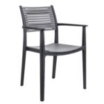 Βρες το Πολυθρόνα Κήπου ArteLibre GALAPAGOS Μαύρο/Γκρι Σκούρο PP 55x56.5x85cm σε μοναδική τιμή στο agoraepiplou.gr