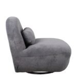 Πολυθρόνα Περιστρεφόμενη ArteLibre METIS Γκρι Ύφασμα 83x87x75cm - Image 2