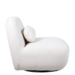 Πολυθρόνα Περιστρεφόμενη ArteLibre METIS Μπεζ Ύφασμα 83x87x75cm - Image 2