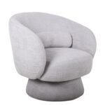 Πολυθρόνα Περιστρεφόμενη ArteLibre THEBE Γκρι Ύφασμα 77.5x74x78cm - Image 2