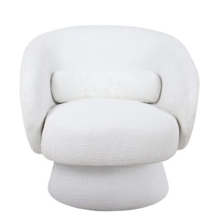 Βρες το Πολυθρόνα Περιστρεφόμενη ArteLibre THEBE Λευκό Ύφασμα 77.5x74x78cm σε μοναδική τιμή στο clickforshop.gr