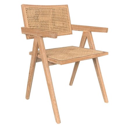 Βρες το Καρέκλα Επαγγελματική ArteLibre TITYUS Βελανιδιά Ξύλο/Rattan 46x44.5x80cm σε μοναδική τιμή στο clickforshop.gr