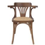 Βρες το Καρέκλα Επαγγελματική ArteLibre HYPERION Καρυδί Ξύλο/Rattan 45x42x77cm σε μοναδική τιμή στο clickforshop.gr