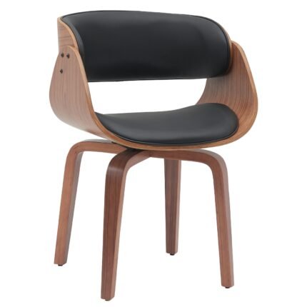 Βρες το Πολυθρόνα Τραπεζαρίας ArteLibre GUNNAR Μαύρο/Καφέ Ξύλο/PU 51x53x75cm σε μοναδική τιμή στο clickforshop.gr