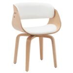 Βρες το Πολυθρόνα Τραπεζαρίας ArteLibre GUNNAR Λευκό/Φυσικό Ξύλο/PU 51x53x75cm σε μοναδική τιμή στο clickforshop.gr