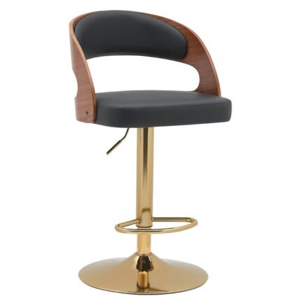 Βρες το Σκαμπό Bar ArteLibre SINDRI Μαύρο/Καφέ Ξύλο/PU/Αλουμίνιο 48x49x91-112cm σε μοναδική τιμή στο clickforshop.gr