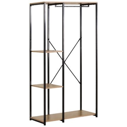 Βρες το Κρεμάστρα Δαπέδου ArteLibre BINARY Δρυς/Μαύρο Μοριοσανίδα/Μέταλλο 90x40x167cm σε μοναδική τιμή στο clickforshop.gr